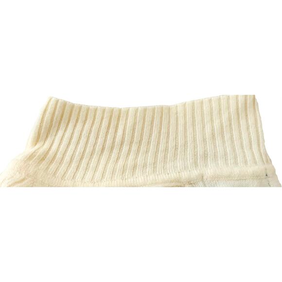 KORET SWEATER PULL-ON SHORT SLEEVE WOMENS, S, IVORY, STAND UP COLLAR, BACK ZIP - Picture 8 of 10